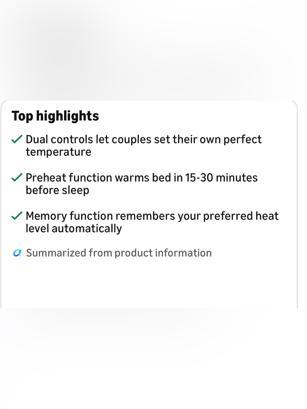 Queen Heated Mattress Pad - White - Picture 11 of 12